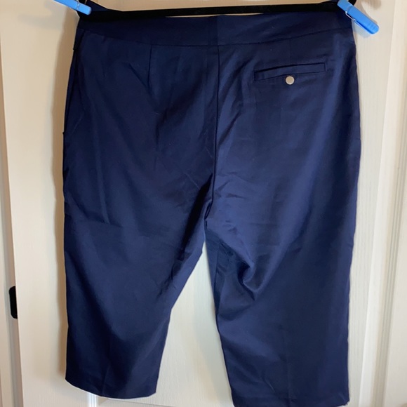 Bette & Court Navy Blue Capris - Size 12 - Picture 2 of 16
